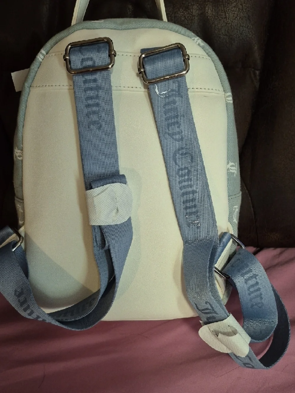 Juicy Couture Denim Monogram Mini Backpack